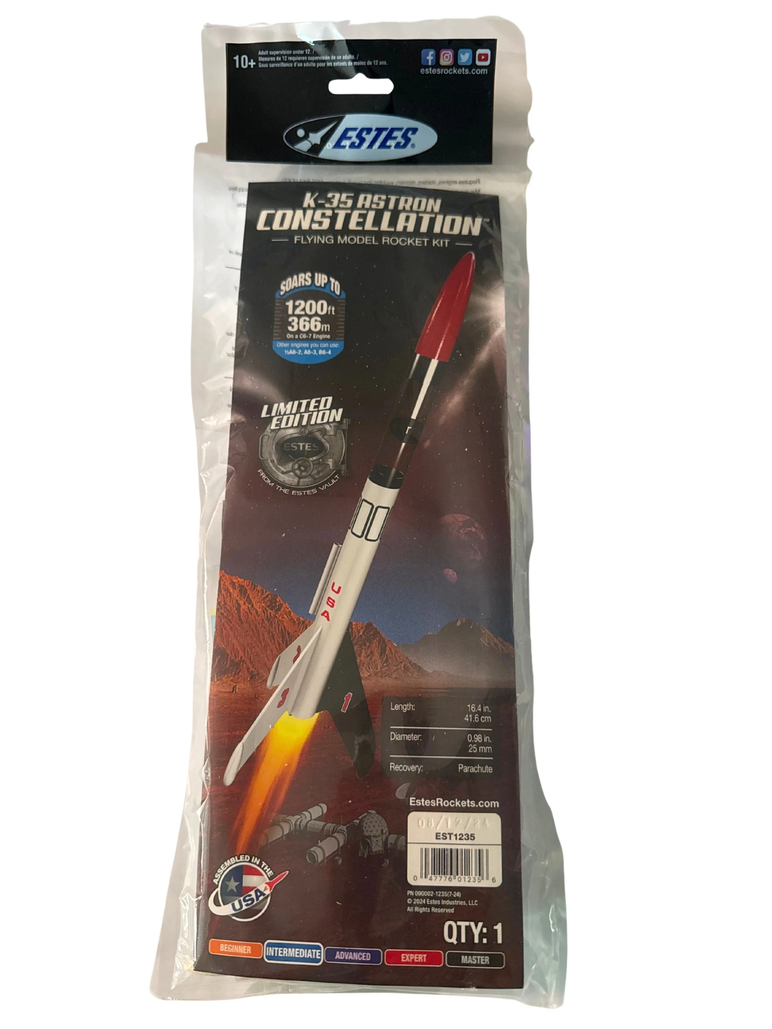 Buy Estes Extreme 12 Flying Model Rocket Kit - #7225 — Launch Lab